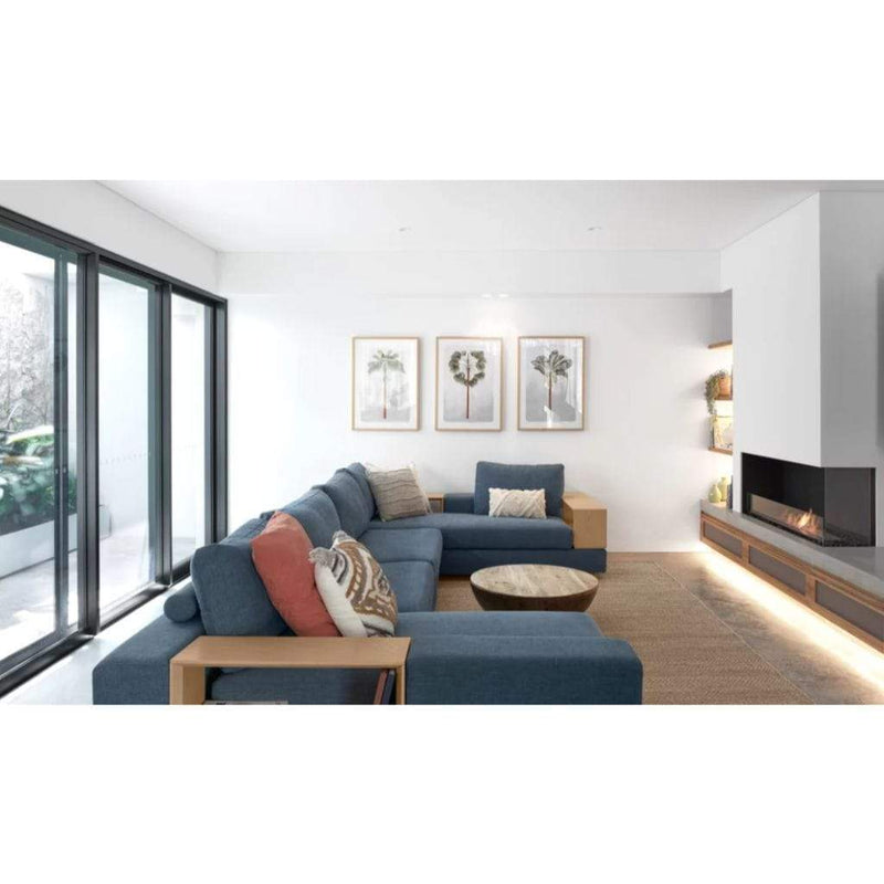 MAD Design Group EcoSmart Fire 91" Flex 86LC/86RC Ethanol Fireplace Insert with Decorative Box by - Connection Detail