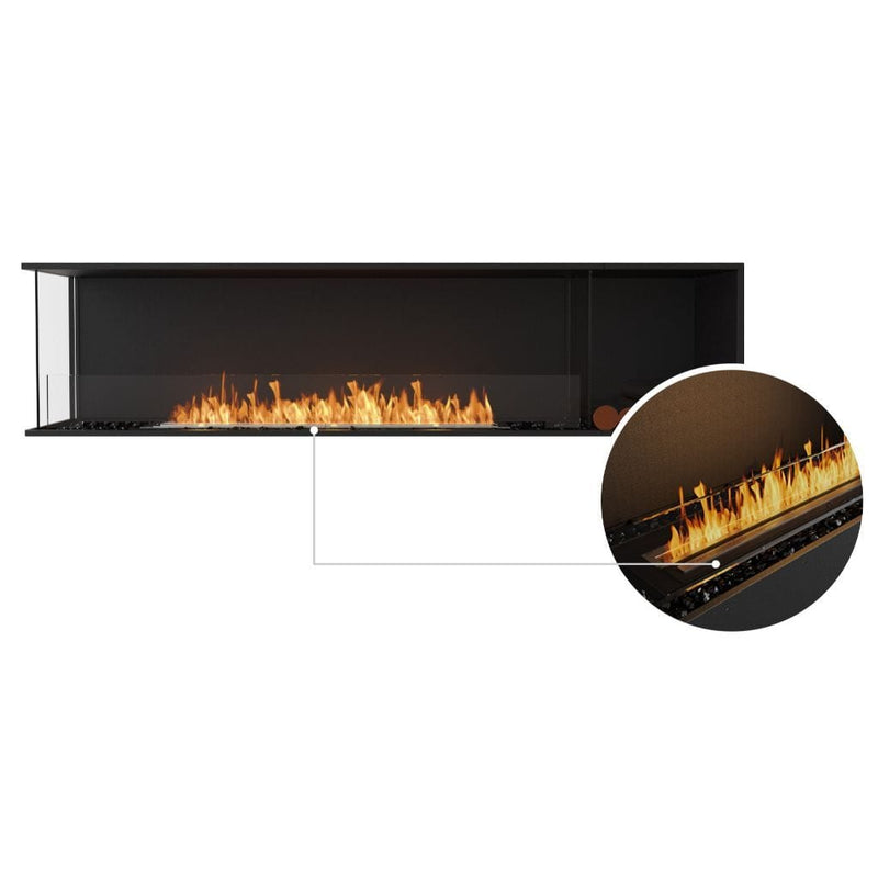 MAD Design Group EcoSmart Fire 91" Flex 86LC/86RC Ethanol Fireplace Insert with Decorative Box by - Dimensions