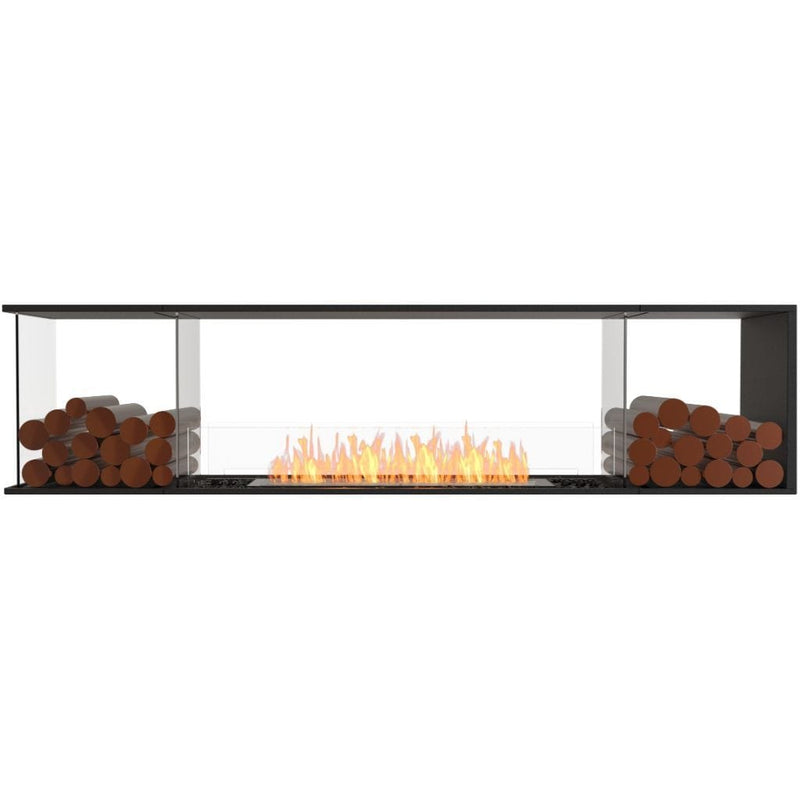 MAD Design Group EcoSmart Fire 91" Flex 86PN Peninsula Ethanol Fireplace Insert with Decorative Box by - Bottom View