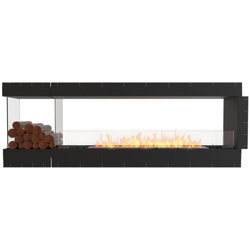 MAD Design Group EcoSmart Fire 91" Flex 86PN Peninsula Ethanol Fireplace Insert with Decorative Box by - Alternate View