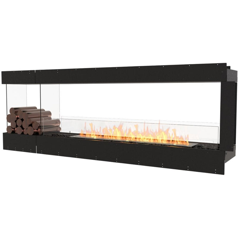 MAD Design Group EcoSmart Fire 91" Flex 86PN Peninsula Ethanol Fireplace Insert with Decorative Box by - Detail View