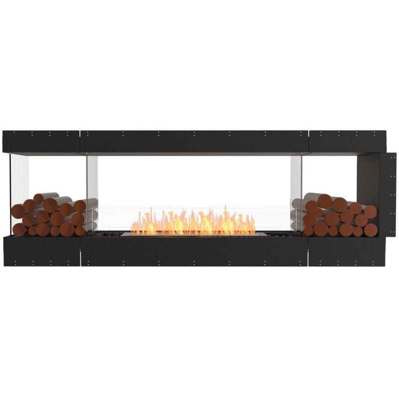MAD Design Group EcoSmart Fire 91" Flex 86PN Peninsula Ethanol Fireplace Insert with Decorative Box by - Top View