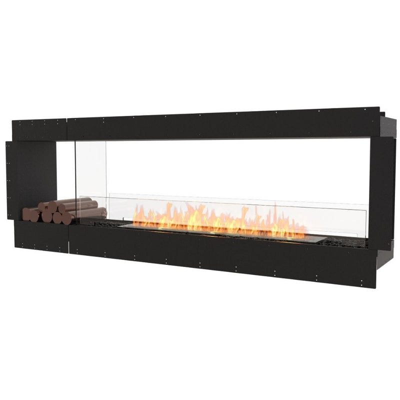 MAD Design Group EcoSmart Fire 94" Flex 86DB Double Sided Ethanol Fireplace Insert with Decorative Box by - Detail View