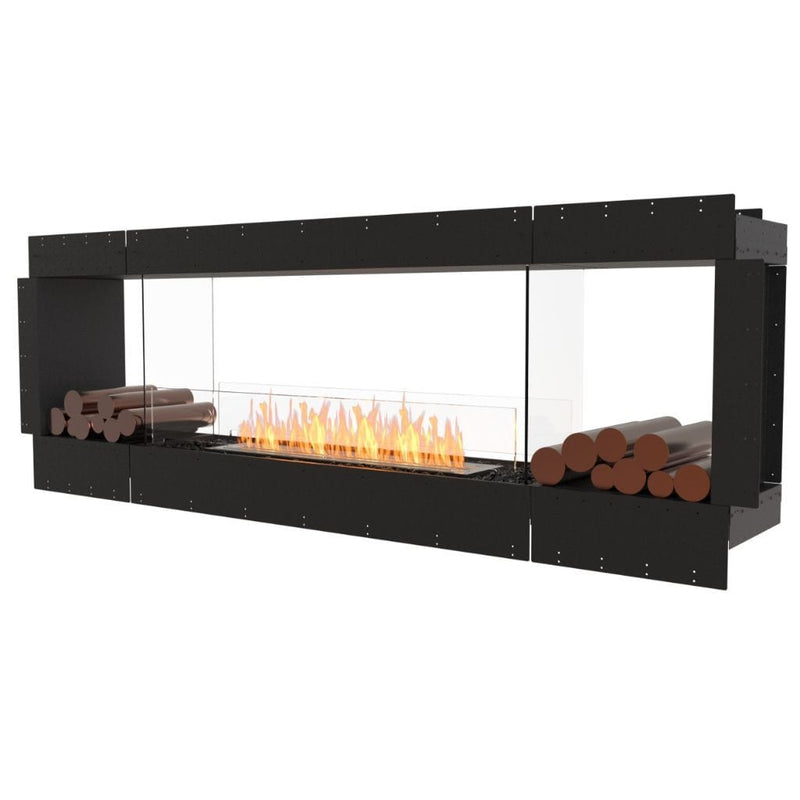 MAD Design Group EcoSmart Fire 94" Flex 86DB Double Sided Ethanol Fireplace Insert with Decorative Box by - Rear View