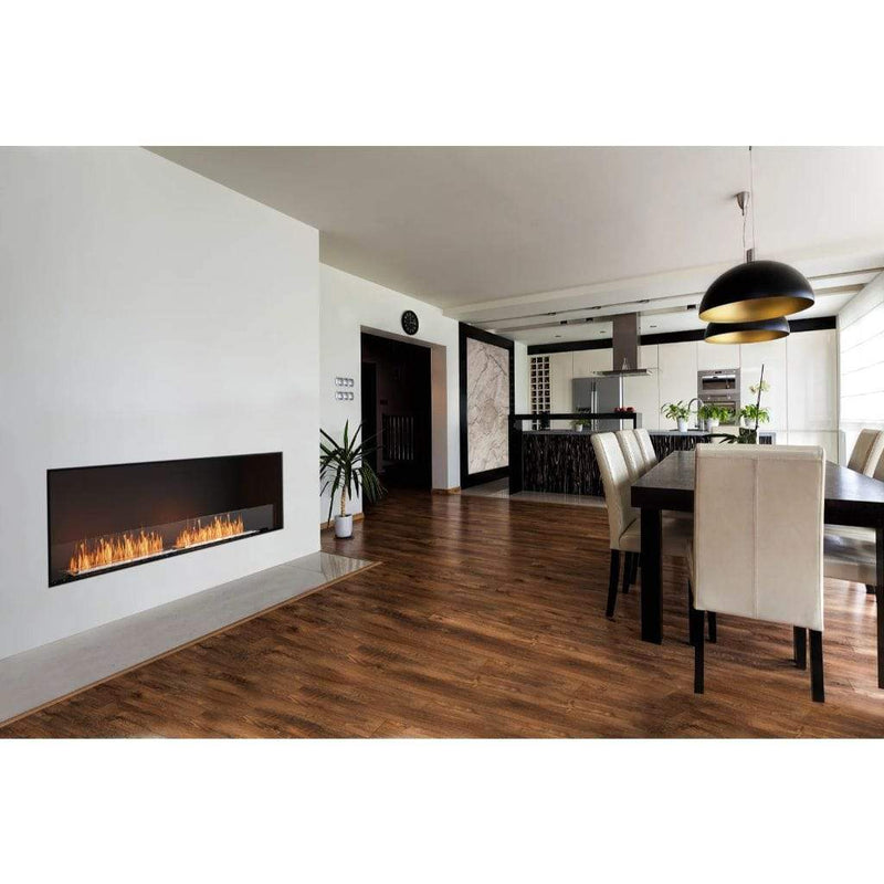 MAD Design Group EcoSmart Fire 94" Flex 86SS Single Sided Ethanol Fireplace Insert with Decorative Box by - Label View