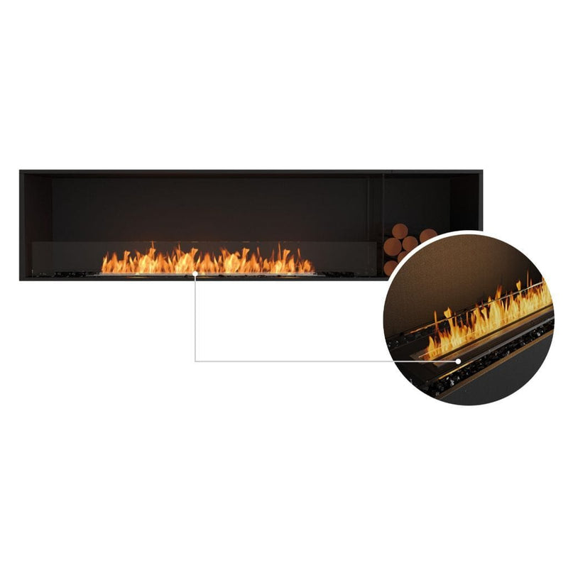 MAD Design Group EcoSmart Fire 94" Flex 86SS Single Sided Ethanol Fireplace Insert with Decorative Box by - Dimensions