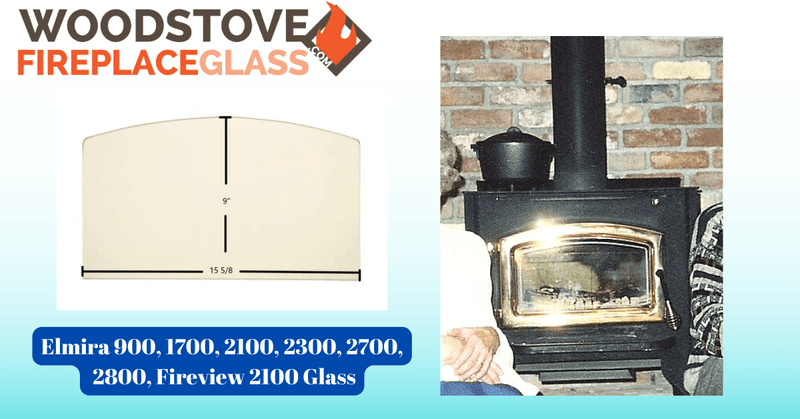 Elmira 900, 1700, 2100, 2300, 2700, 2800, Fireview 2100 Glass - Detail View