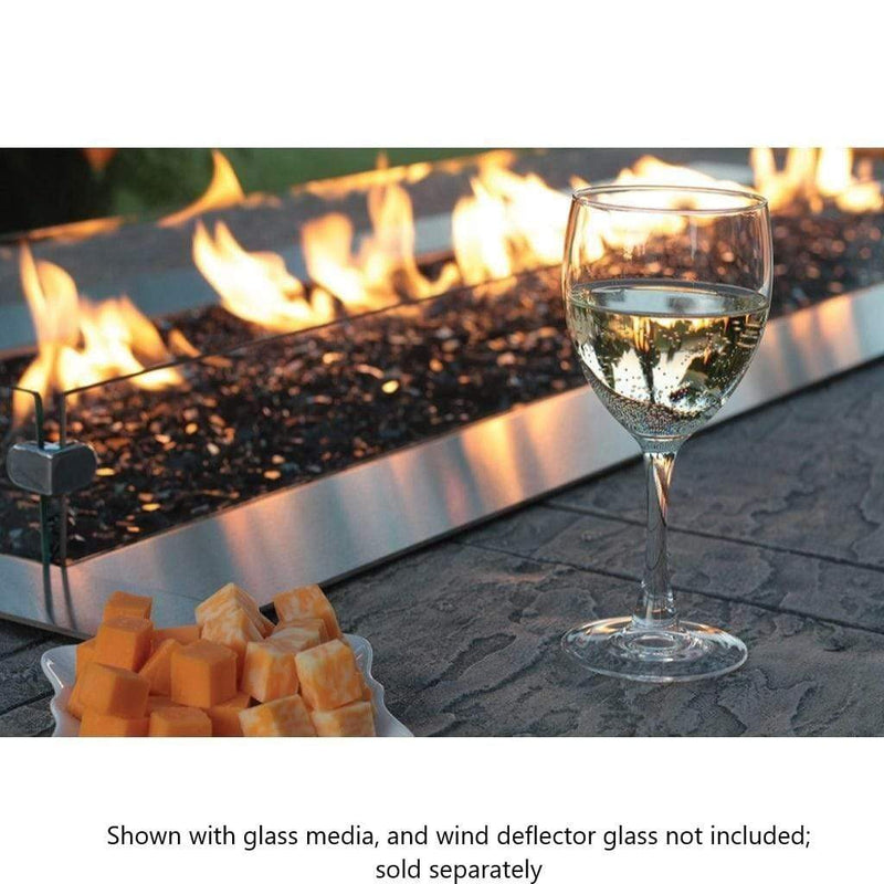 Empire Carol Rose 48" Multicolor LED Lighting Manual Outdoor Linear Fire Pit - Detail View