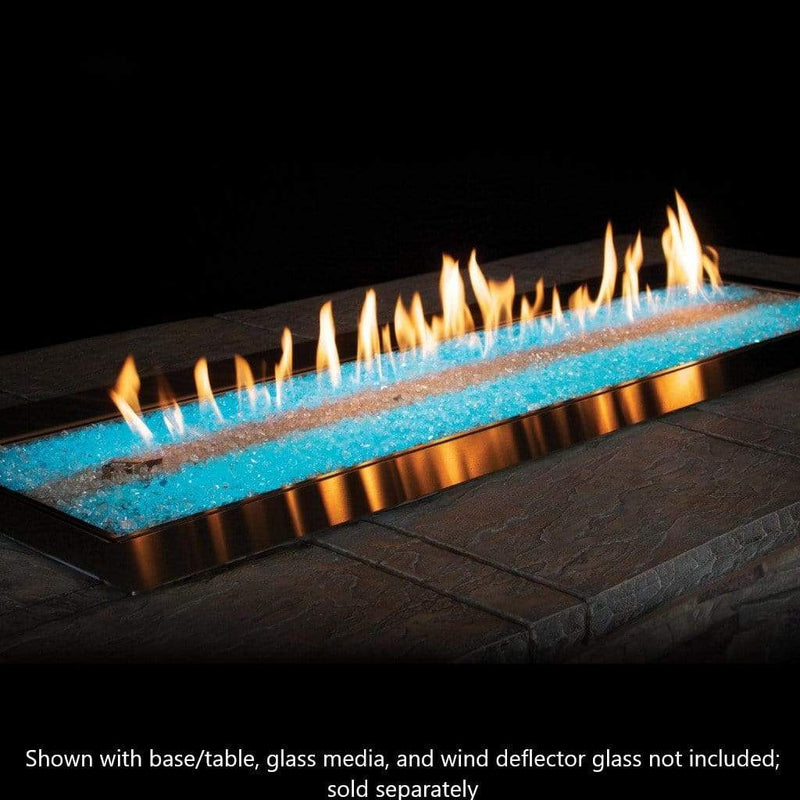 Empire Carol Rose 60" Multicolor LED Lighting Manual Outdoor Linear Fire Pit - Alternate View