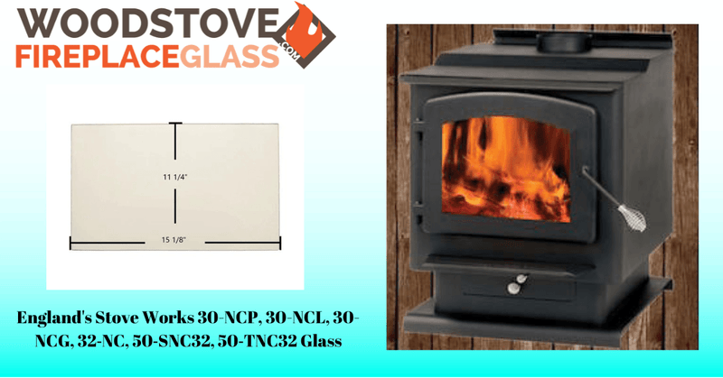 England's Stove Works 30-NCP, 30-NCL, 30-NCG, 32‐NC, 50‐SNC32, 50‐TNC32 Glass - Detail View