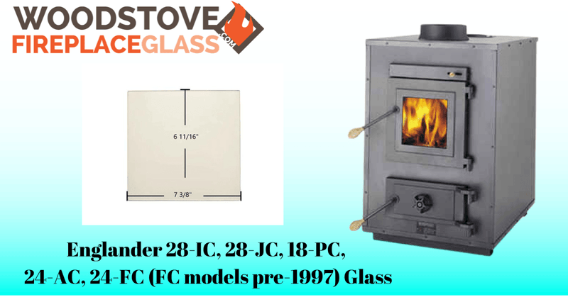 Englander 28-IC, 28-JC, 18-PC, 24-AC, 24-FC (FC models pre-1997) Glass - Detail View