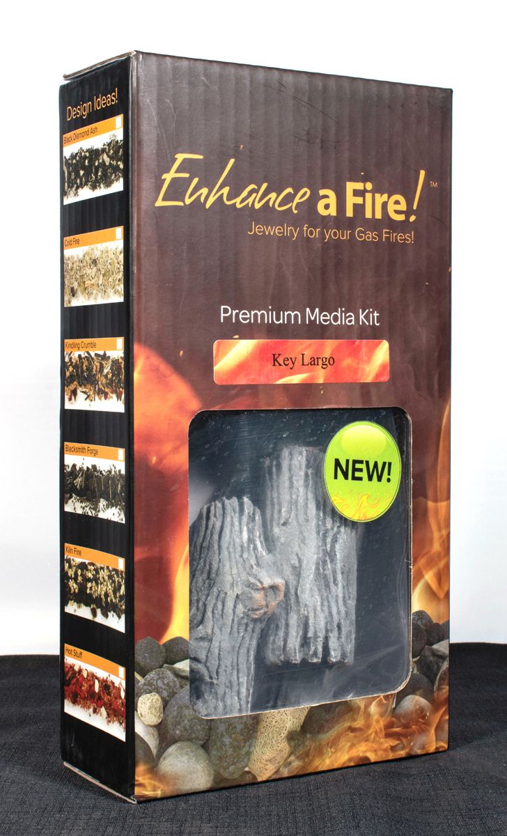 Enhance A Fire 2-3" 8-Piece Key Largo Decorative Small Logs for Gas Fireplace and Log Set - Alternate View