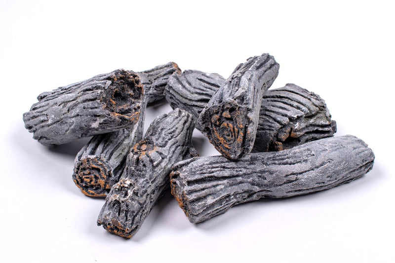 Enhance A Fire 2-3" 8-Piece Key Largo Decorative Small Logs for Gas Fireplace and Log Set