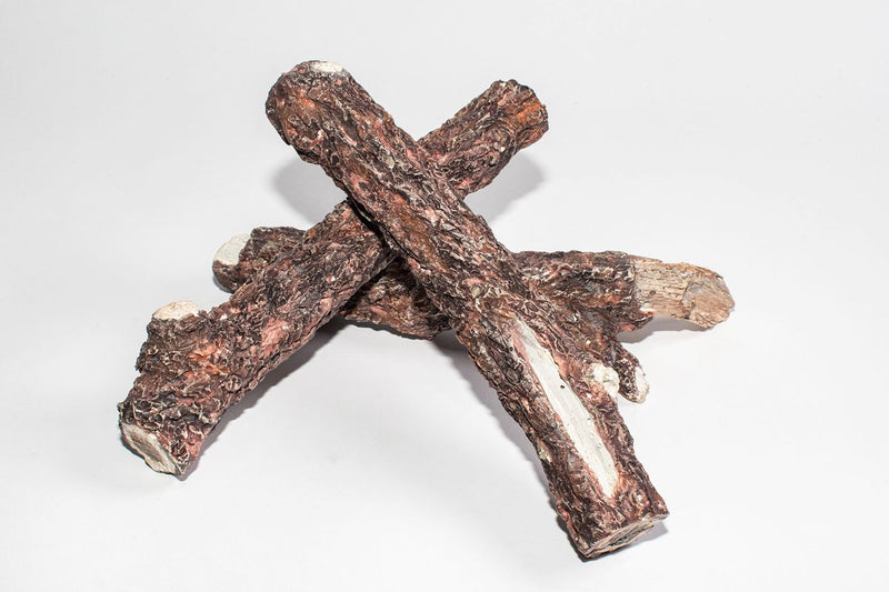 Enhance A Fire 9-11" 3-Piece Brandy Wine Bark Burncrete Twigs for Gas Fireplace, Electric Fireplace and Outdoor Gas Firepit