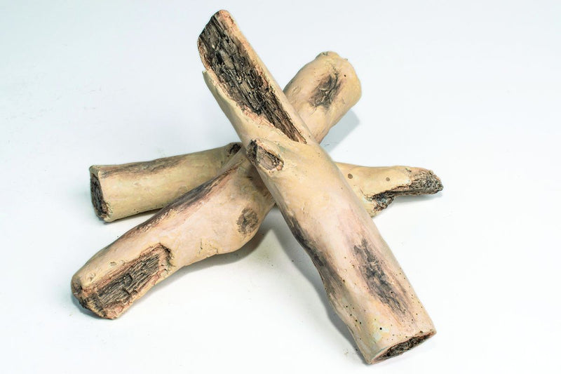 Enhance A Fire 9-11" 3-Piece Gulf Shores Driftwood Burncrete Twigs for Gas Fireplace, Electric Fireplace and Outdoor Gas