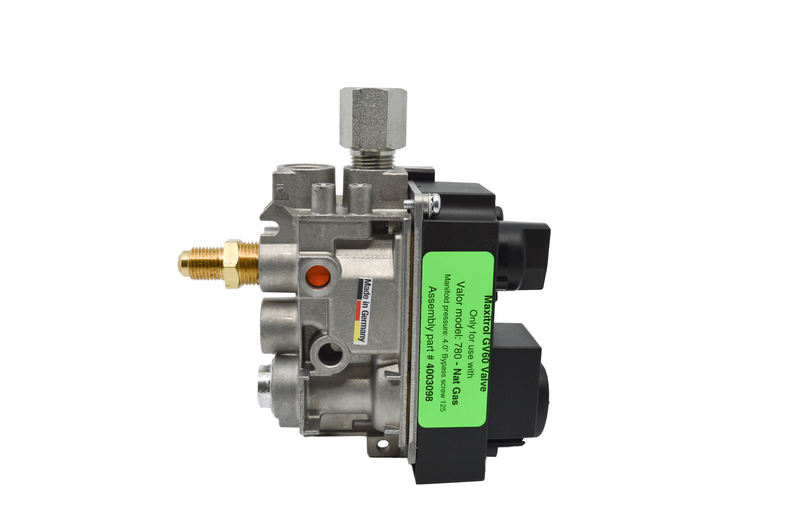 780IN GV60 Valve Assembly - Natural Gas - Connection Detail