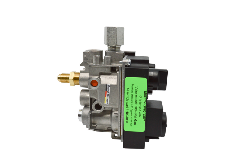 780IN GV60 Valve Assembly - Natural Gas - Label View
