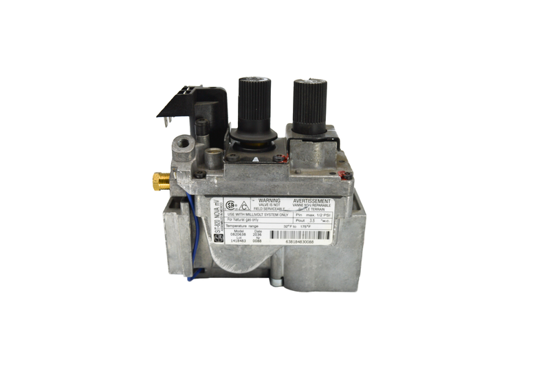 SIT 820 Series Millivolt Fireplace Valve 20% Turndown Vent Free Natural Gas - Label View