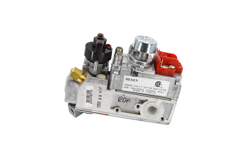 Gas Control Valve Dexen Natural Gas Vent Free - Label View