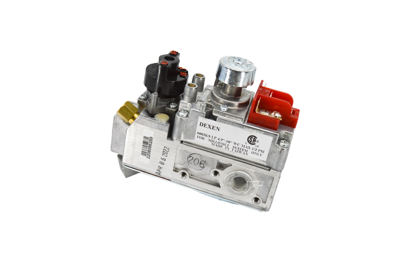 Gas Control Valve Dexen Propane Vent Free - Label View
