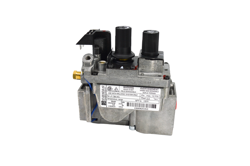 SIT 820 Series Millivolt Fireplace Valve 30% Turndown Propane Vent Free - Connection Detail