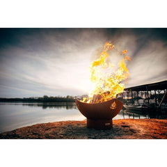 Fire Pit Art 36" Namaste Fire Pit - Dimensions