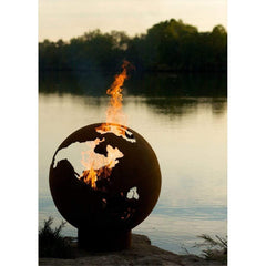 Fire Pit Art 36" Third Rock Fire Pit - Scale View