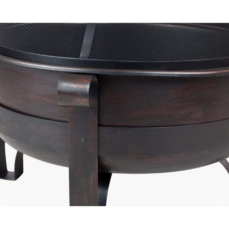 Fire Sense 35" Cornell Wood Burning Fire Pit - Detail View