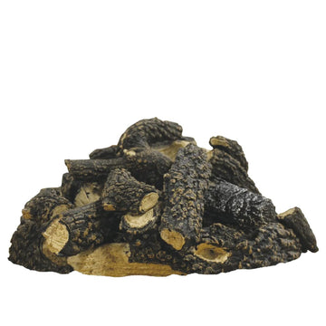 Firegear 17-Piece Spit Fire Refractory Log Set for Outdoor Fire Pit