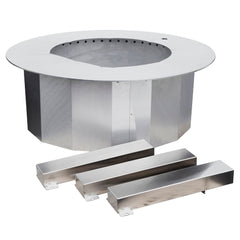 Firegear 21" LUME-MS1SR Lume Multisided Smoke-Less Wood Burning Fire Pit w/ Sear Cooking Surface - Alternate View