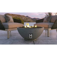Firegear Sanctuary 3 29" Arctic Round GFRC Fire Bowl - Detail View