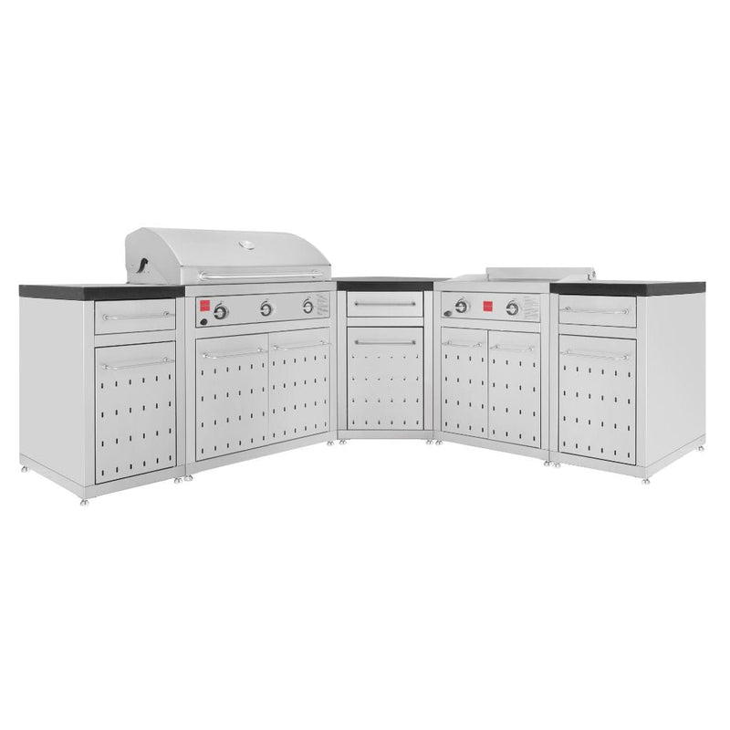 Fuego Living Fuego 38" Modular Corner Cabinet - Rear View