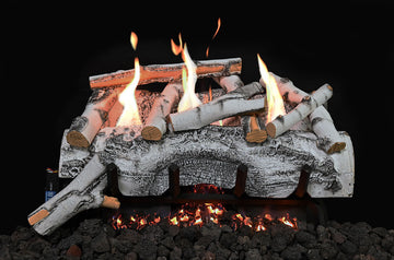Grand Canyon Aspen Birch 24" White Ventless Gas Logs