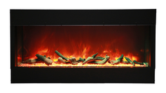 60″ BAY-SLIM Series 3 Sided Glass Electric Fireplace - 60-BAY-SLIM - Fireplace Choice