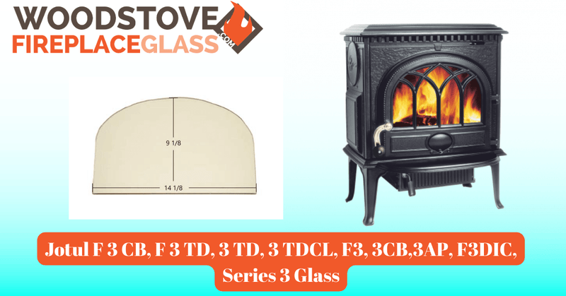 Jotul F 3 CB, F 3 TD, 3 TD, 3 TDCL, F3, 3CB,3AP, F3DIC, Series 3 Glass - Detail View