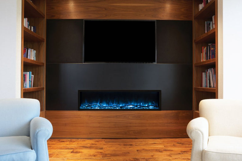 Modern Flames Landscape Pro Slim 44" Built In Wall Mount Electric Fireplace - LPS-4414 - Close-Up