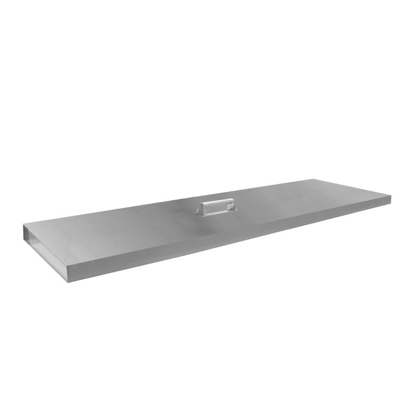 Firegear Electronic Ignition LOF H-Burner Fire Pit Kit with 48” x 14” Stainless Steel Drop-In Pan - LOF-4814HAWS - Side View