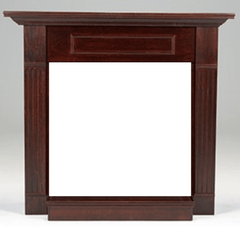 Monessen 24" Wall Cabinet Surround with Built-in Hearth for Fireplaces - Alternate View