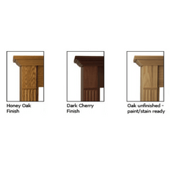 Monessen 24" Wall Cabinet Surround with Built-in Hearth for Fireplaces - Detail View
