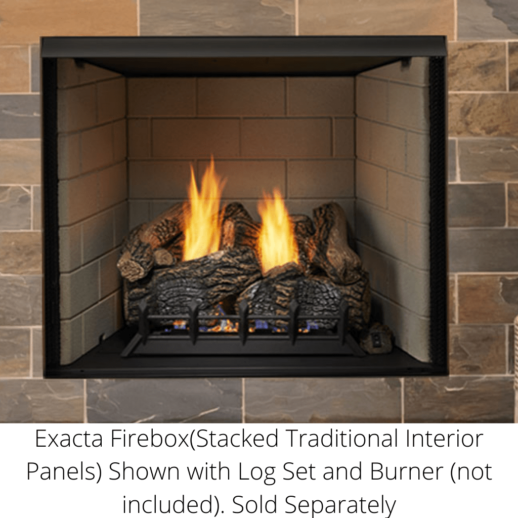 Monessen 42" Exacta Vent Free Circulating Clean Face Firebox with Inte