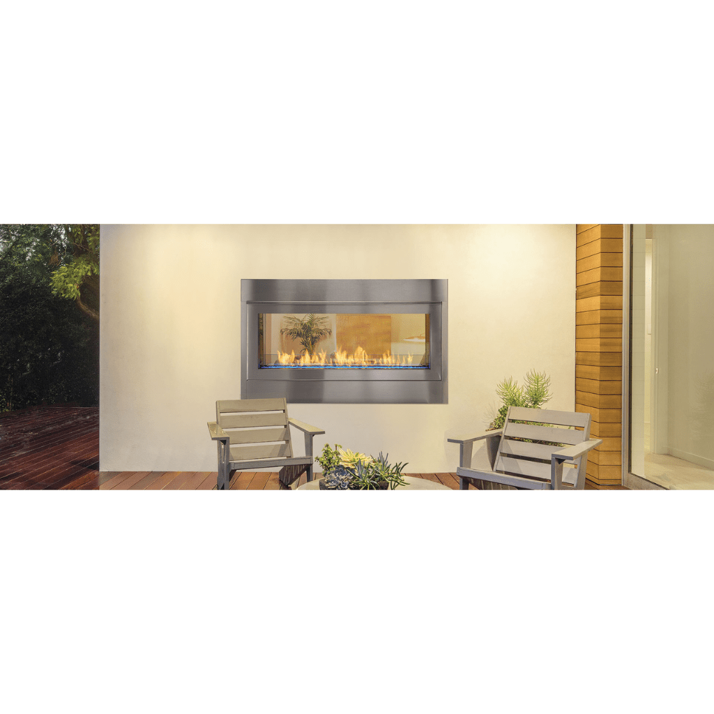 Monessen 48" Artisan Vent Free See-Through Linear Fireplace with IPI P