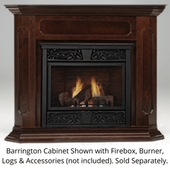 Monessen 61" Barrington Adjustable Wood Wall Cabinet for Model Symphony/VFC32 Fireplace - Alternate View