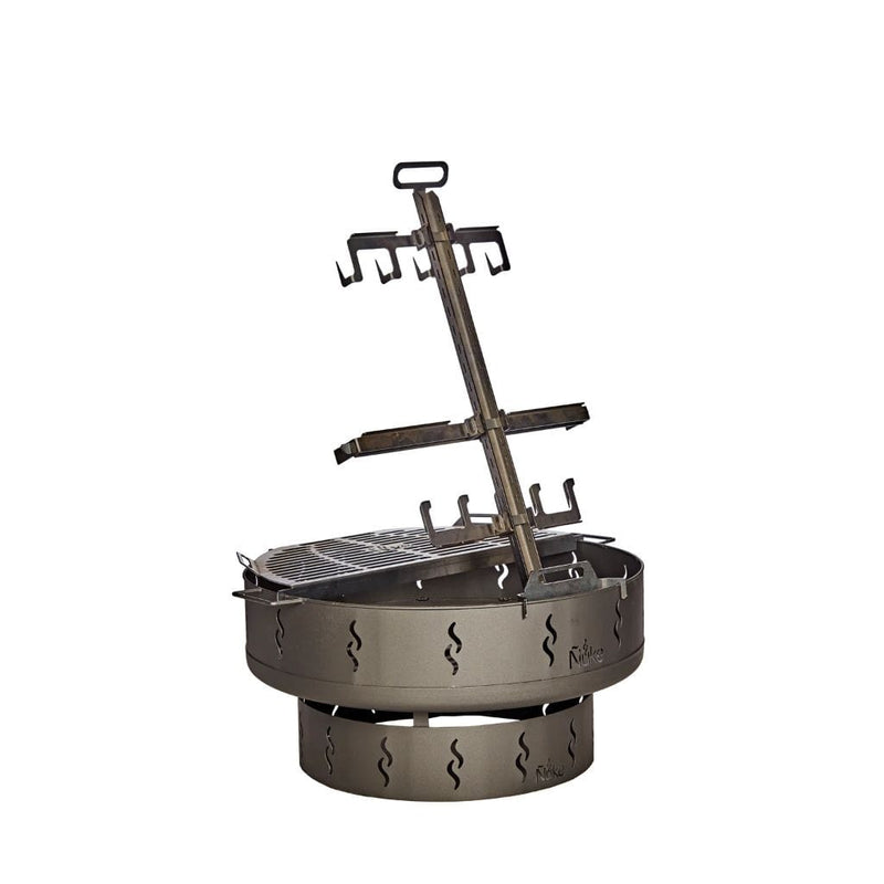 Ñuke BBQ Ñuke Patagonia 33" Wood-Burning Fire Pit Grill - Side View