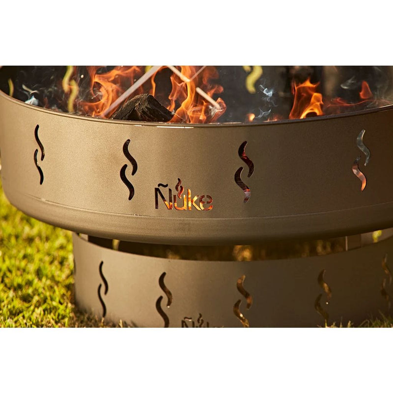 Ñuke BBQ Ñuke Patagonia 33" Wood-Burning Fire Pit Grill - Close-Up
