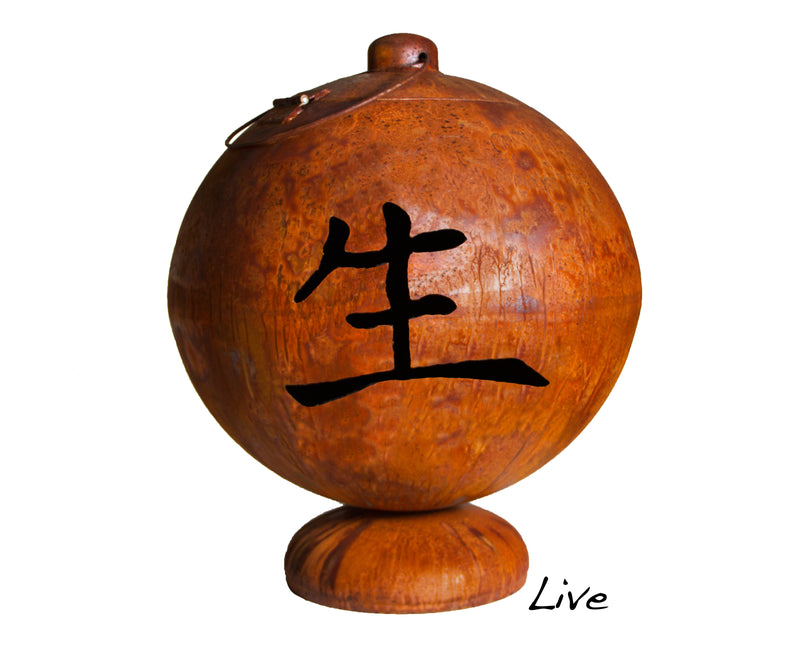 Ohio Flame Live, Laugh, Love Fire Globe - Fireplace Choice