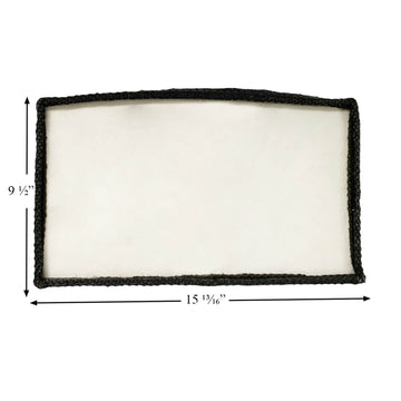 Buck Wood Stove OEM Door Glass (9-1/2" x 15-13/16"): PG2124GL