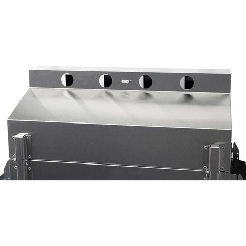 Phoenix Grills 52" Stainless Steel Riveted 2-Burner Gas Grill Head on Pedestal Cart - Vents with Damper Slide - Fireplace Choice