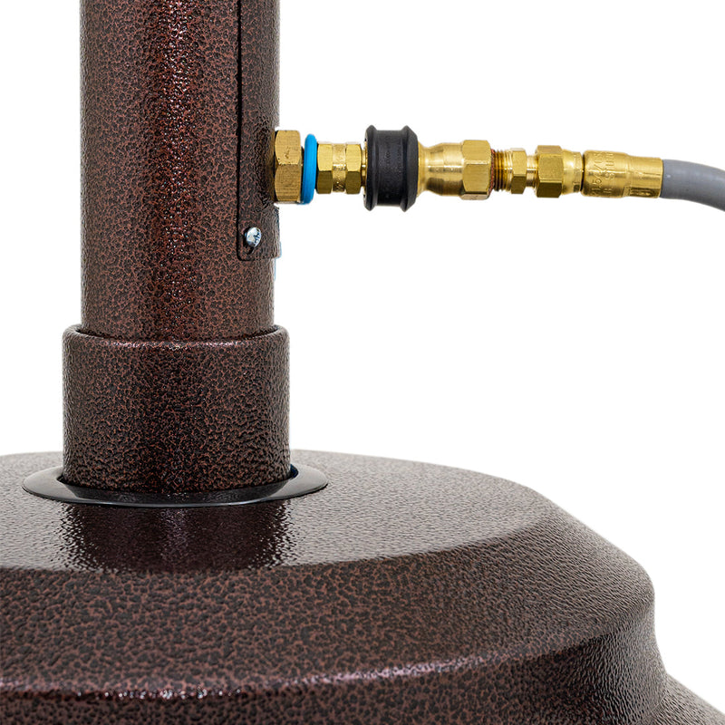 Patio Comfort 93" Antique Bronze Portable Natural Gas Outdoor Patio Heater - Rear View