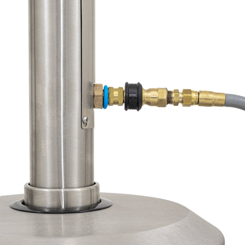 Patio Comfort 93" Stainless Steel Portable Natural Gas Outdoor Patio Heater - Dimensions