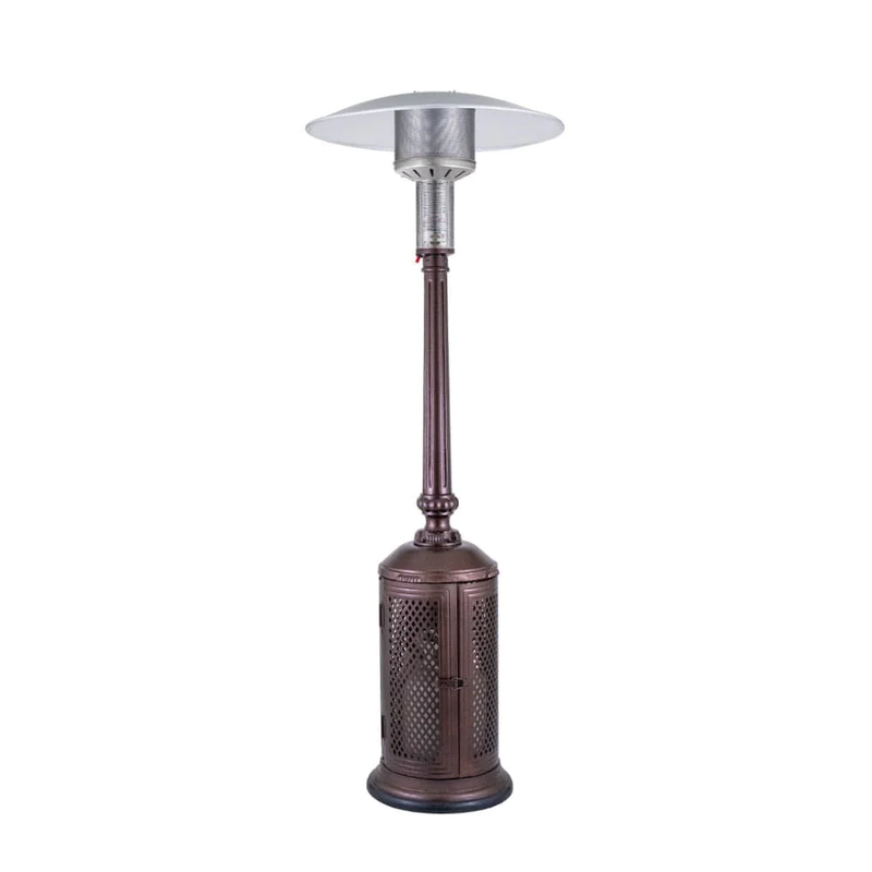 Patio Comfort Vintage 93" Cast Aluminum Antique Bronze Portable Propane Gas Patio Heater - Bottom View